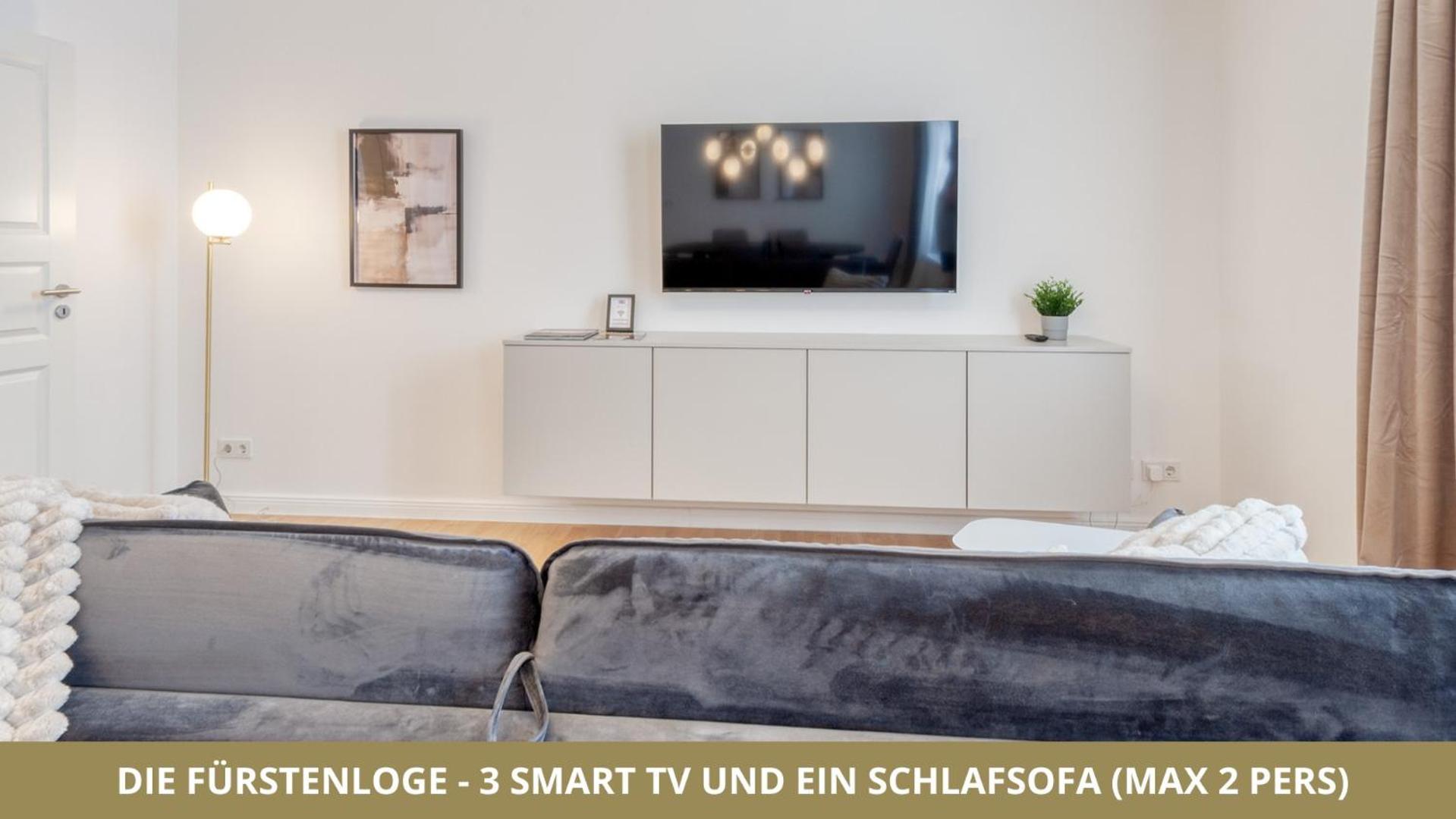 Neu Fewo Fuerstenloge 1-6 Pers Hinter Dem Markgraeflichen Opernhaus - 2 Schlafzimmer Mit Boxspringbetten 4 Einzel Oder 2 Doppelbetten, Balkon Und Einbaukueche, Barrierearm Bayreuth Extérieur photo